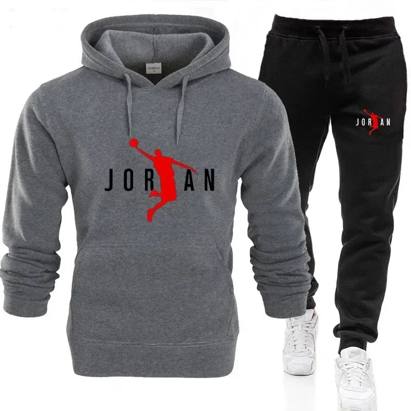 2025 Fall Winter Men's Tracksuit Hoodie Pants 2Pcs Sets Suit Leisure Sweatshirts Sweatpants Fashion Trends Brand Clothing S-3xl