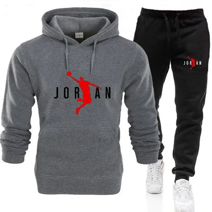 2025 Fall Winter Men's Tracksuit Hoodie Pants 2Pcs Sets Suit Leisure Sweatshirts Sweatpants Fashion Trends Brand Clothing S-3xl