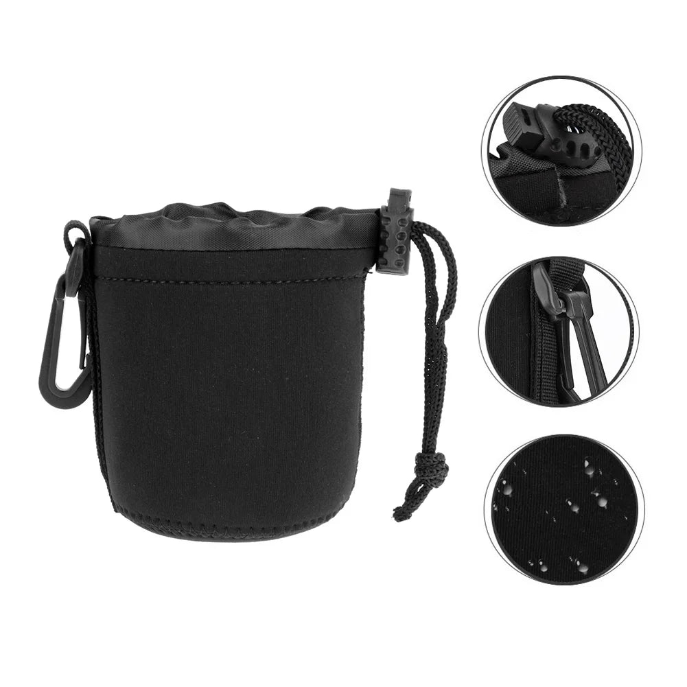 Camera Lens Pouch Bag Neoprene Waterproof Soft Video Camera Lens Pouch Bag Case for Canon Sony for Most Digital SLR Camera