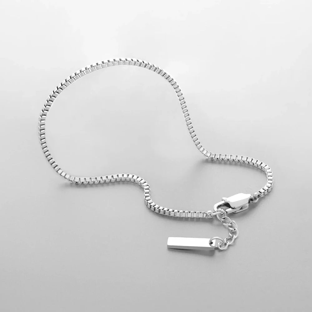 EMANCO Men's Personalized Creative Fashion Box Chain Bracelet European and American Punk Jewelry Wholesale Direct Sale