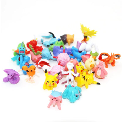 144 Style Pokemon Figure Toys Anime Pikachu Action Figure Model Ornamental Decoration Collect Toys for Children's Christmas Gift