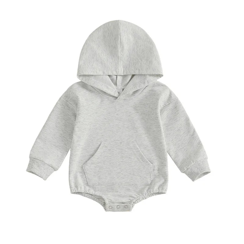 0-24months Baby Hooded Romper Long Sleeve