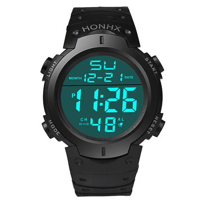 Men Electronic Watch Sports Watches for Men Waterproof Luminous Multifunction Outdoor Fitness Large Screen Electronic Wristwatch