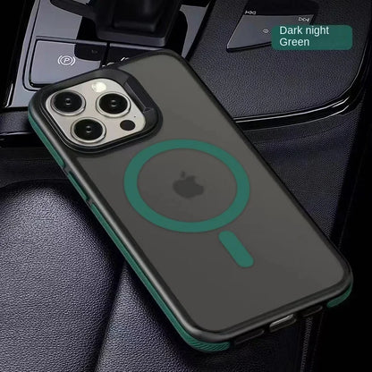 Magnetic Luxury Matte Translucent Shockproof Case for iPhone 17 16 15 11 13 12 14 Pro Max Plus for Magsafe Wireless Charge Cover
