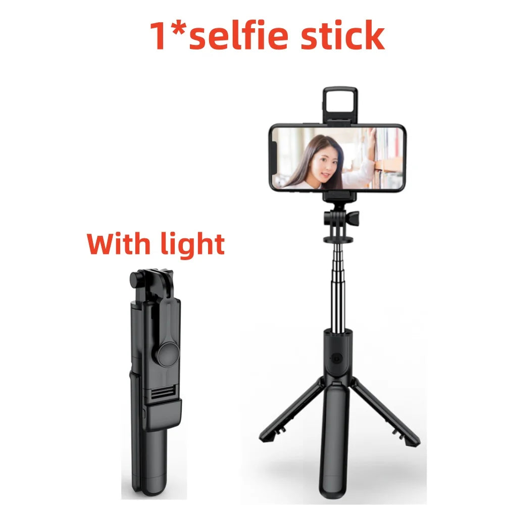 FGCLSY New Tripod for Smartphone Camera, Stand With Bluetooth Shutter and Light, Wireless Selfie Stick Brackets With Phone Holde