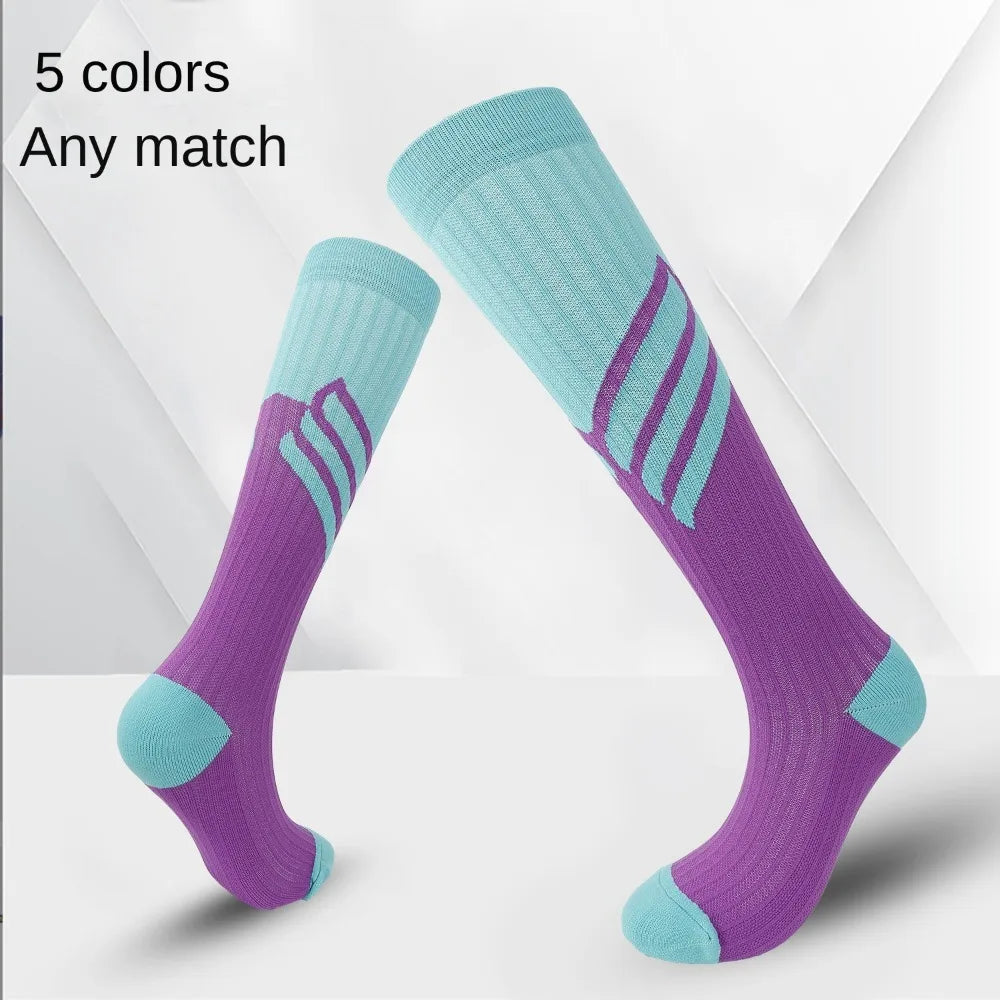 1pair Men's Football Socks, Breathable Sweat-Absorbing Sock for Super Foot Bowl