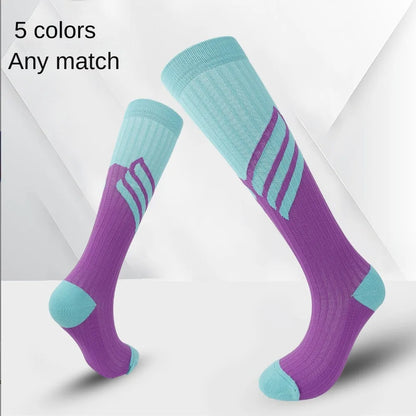 1pair Men's Football Socks, Breathable Sweat-Absorbing Sock for Super Foot Bowl