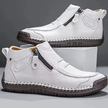 Men's Shoes Classic Handmade Leather Boots Fashion Outdoor Shoes for Men Ankle Boots Comfort Slip on Driving Shoes Men's Boots