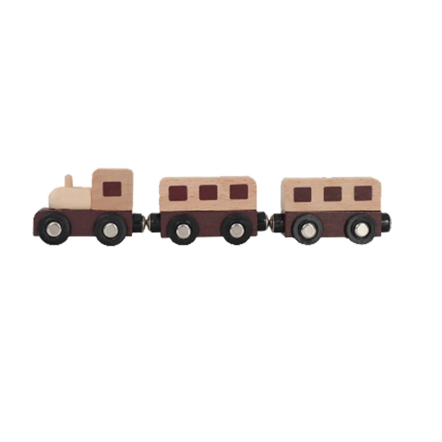 Wooden Track Electric Locomotive Train Magnetic Car Toy for All Brand Wooden Train Track Railway Toys for Kids Educational Toys