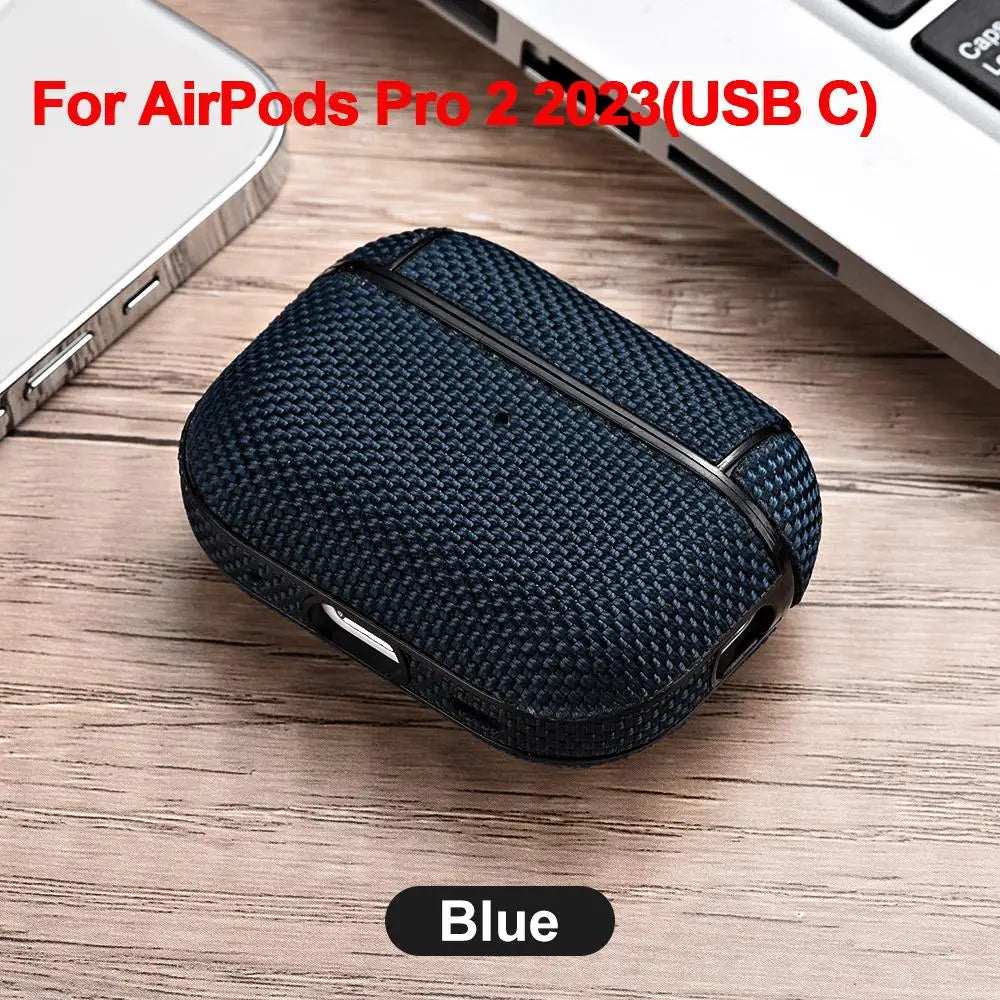 Nylon Hard Plastic Case for AirPods Pro 2 Case for AirPods Pro2 3 3rd USB C Case Wireless Headset for AirPod Air Pods Pro2 Cover