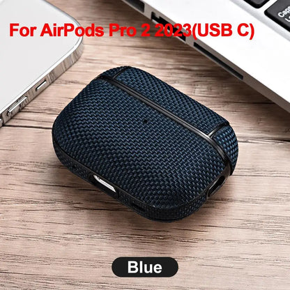 Nylon Hard Plastic Case for AirPods Pro 2 Case for AirPods Pro2 3 3rd USB C Case Wireless Headset for AirPod Air Pods Pro2 Cover