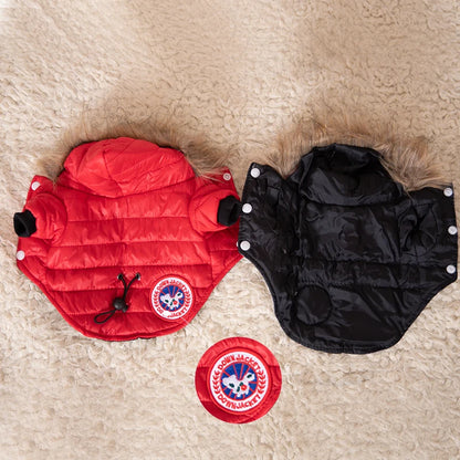Dog Clothes Hooded Down Jacket Thickened Fashion Warm Pet Coat Puppy Clothing French Bulldog Pug Costumes for Small Dogs