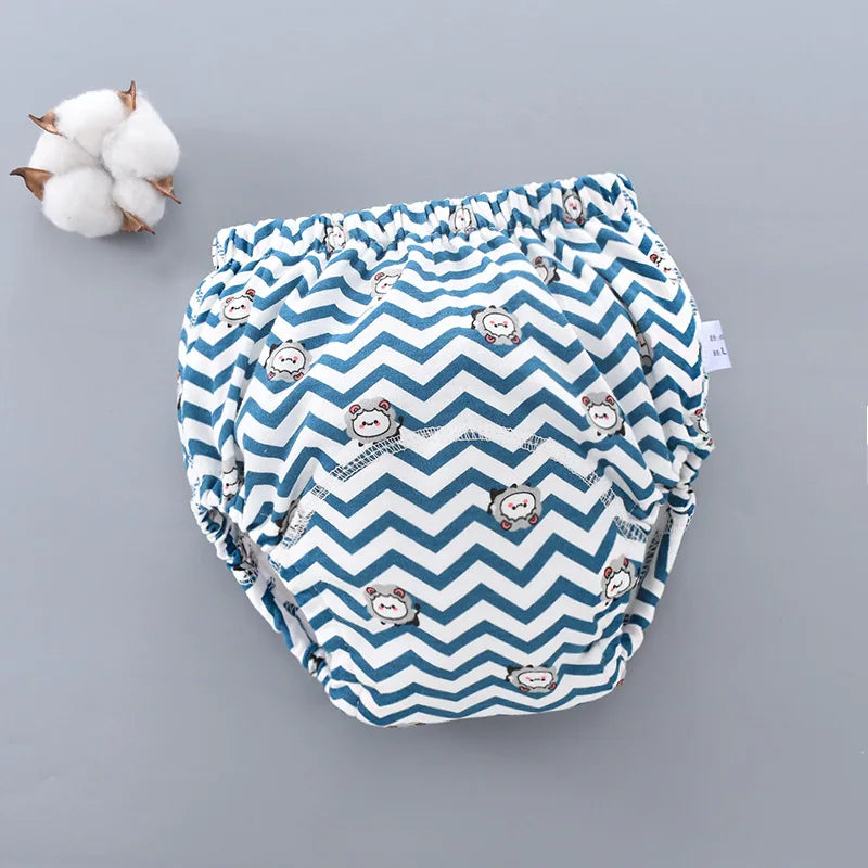 Baby Waterproof Reusable Training Pants 6 Layer Cotton Baby Diaper Infant Shorts Nappies Panties Nappy Changing Underwear Cloth