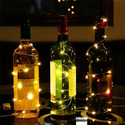 Battery Powered Copper Wire LED String Lights for Holiday Decoration