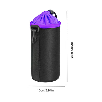 Camera Lens Pouch Bag Neoprene Waterproof Soft Video Camera Lens Pouch Bag Case for Canon Sony for Most Digital SLR Camera