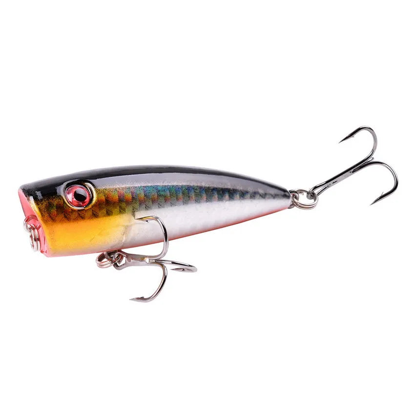Aorace 1pcs Big Popper Fishing Lure Artificial Fishing Bait Crankbait Wobbler High Carbon Steel Hook Fishing Lures