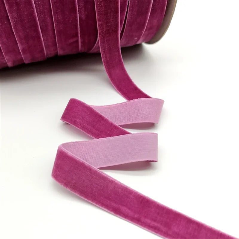 5 Yards 6-25mm Velvet Ribbon Wedding Party Decoration Handmade Ribbon Gift Wrapping Hair Bowknot DIY Christmas Ribbon