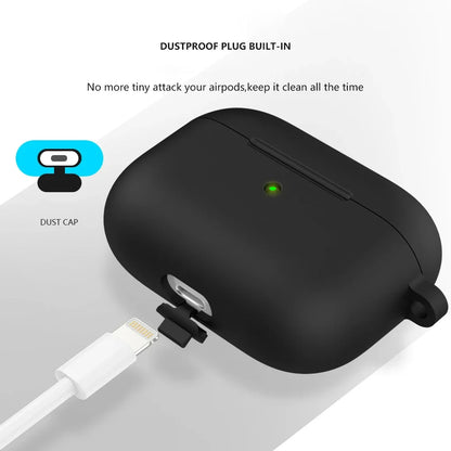 3rd Gen Earphone Case for AirPods 3 Apple Earphone Protective Case With Hook Hole Silicone Airpods Case Cover Earbuds Ear Pads