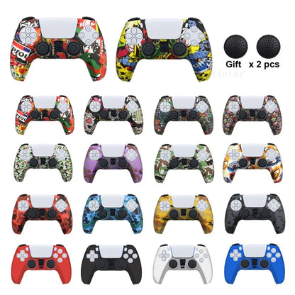 Protective Cover Silicone for Playstation 5 for PS5 Accessories Controller Rubber Case for PS5 Slim Joysticks Thumb Grips Caps