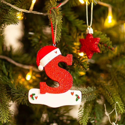 Christmas Tree Decoration Letter Pendant 26 Letters Home Holiday Acrylic DIY Pendant Xmas 2023 New Year Decor Ornament Navidad