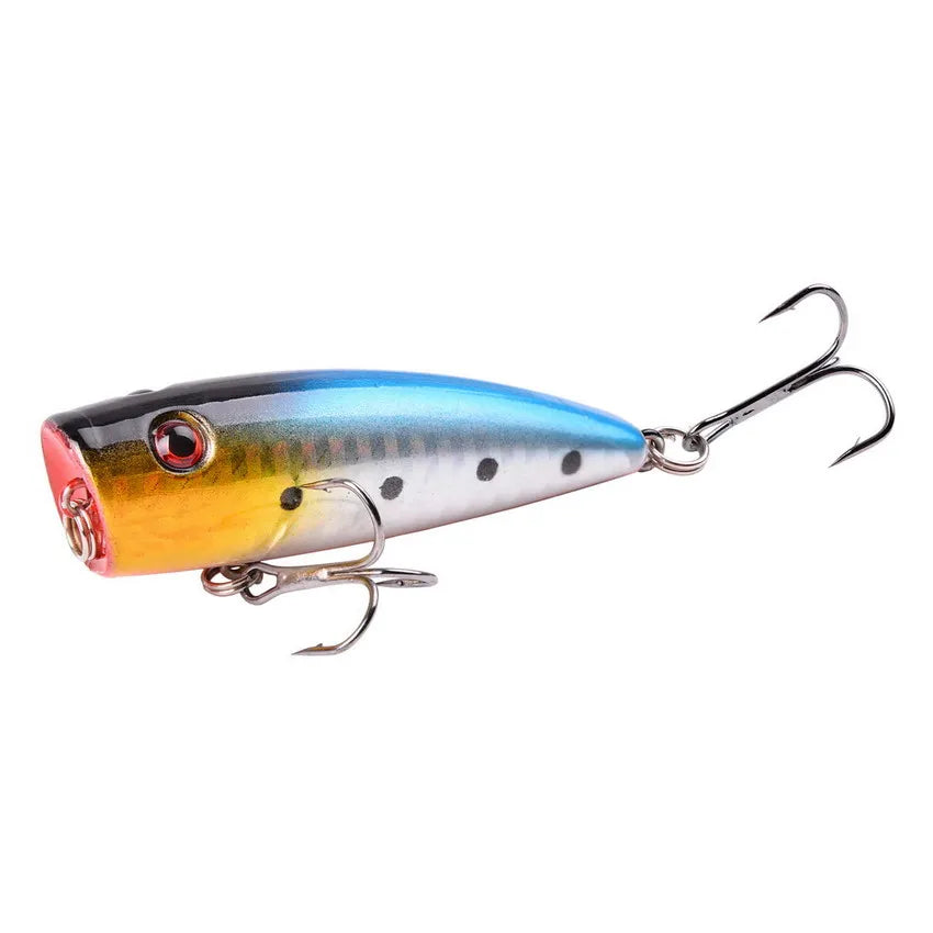 Aorace 1pcs Big Popper Fishing Lure Artificial Fishing Bait Crankbait Wobbler High Carbon Steel Hook Fishing Lures