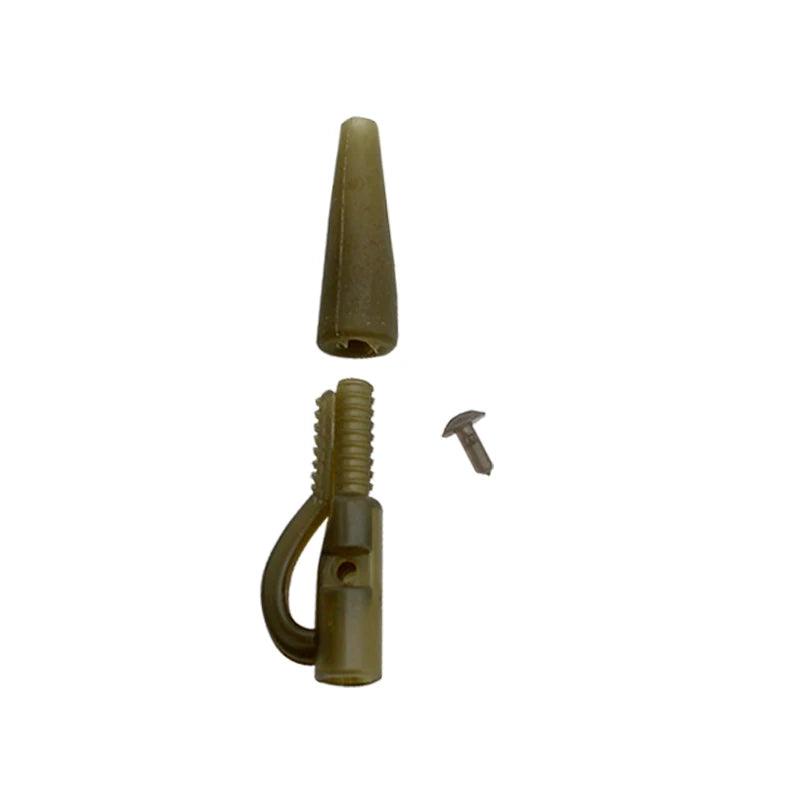 20SET Lead Clips & Tail Rubbers Cone Carp Fishing Tackle Kit Accessories for Carp Fishing Rig Equipment Tackle