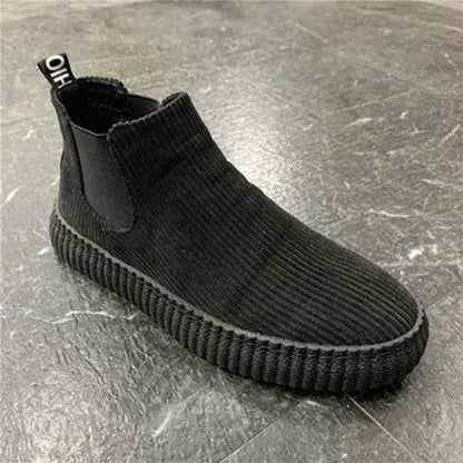 Men's Shoes Spring Autumn Winter Fashion Shoes Plush Boots Men's High Boots Men's Sports Casual Shoes Versatile Board Shoes