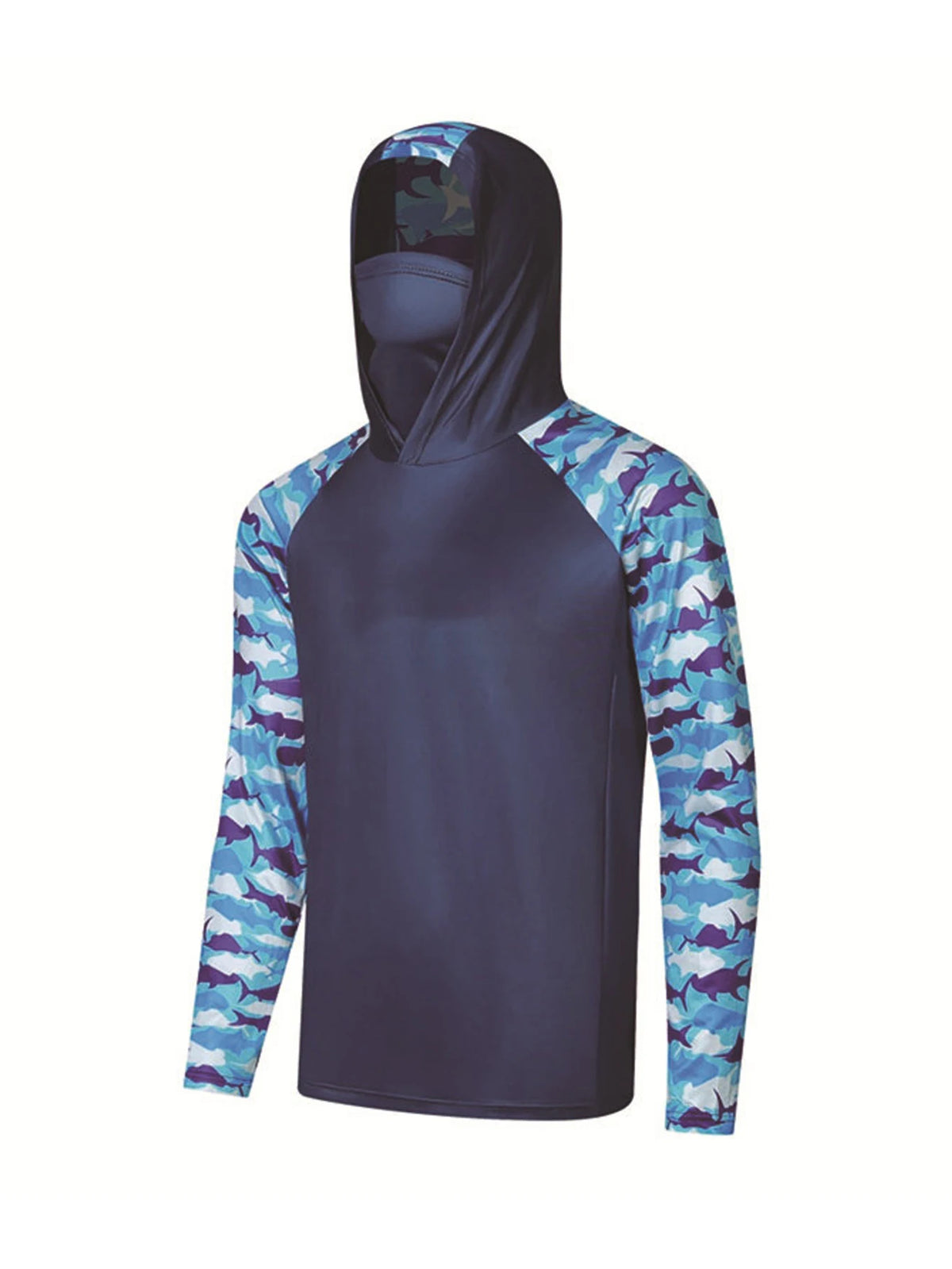 Men Hood Fishing Shirt Long Sleeve Fishing Clothing Fishing T Shirt Uv Protection Fishing Shirt Fishing Apparel Quick Dry