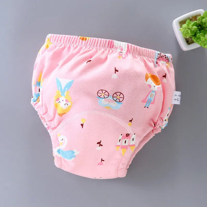 Baby Waterproof Reusable Training Pants 6 Layer Cotton Baby Diaper Infant Shorts Nappies Panties Nappy Changing Underwear Cloth
