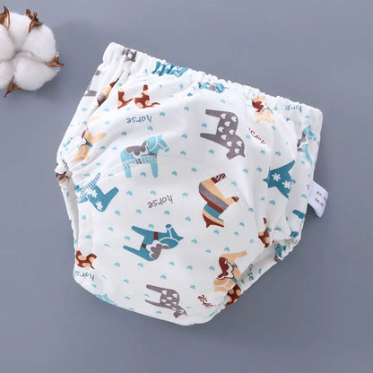 Baby Waterproof Reusable Training Pants 6 Layer Cotton Baby Diaper Infant Shorts Nappies Panties Nappy Changing Underwear Cloth