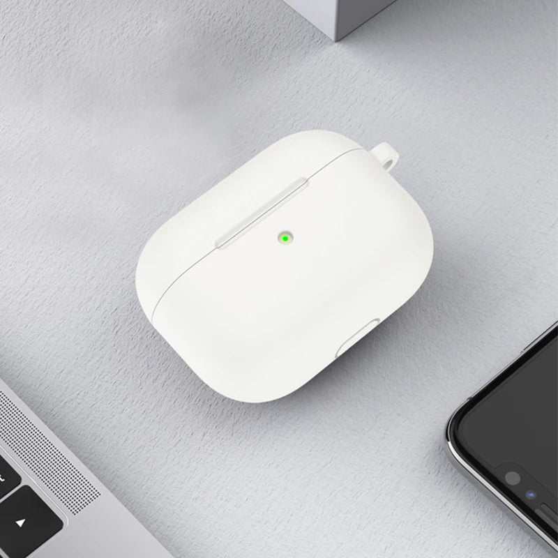 3rd Gen Earphone Case for AirPods 3 Apple Earphone Protective Case With Hook Hole Silicone Airpods Case Cover Earbuds Ear Pads