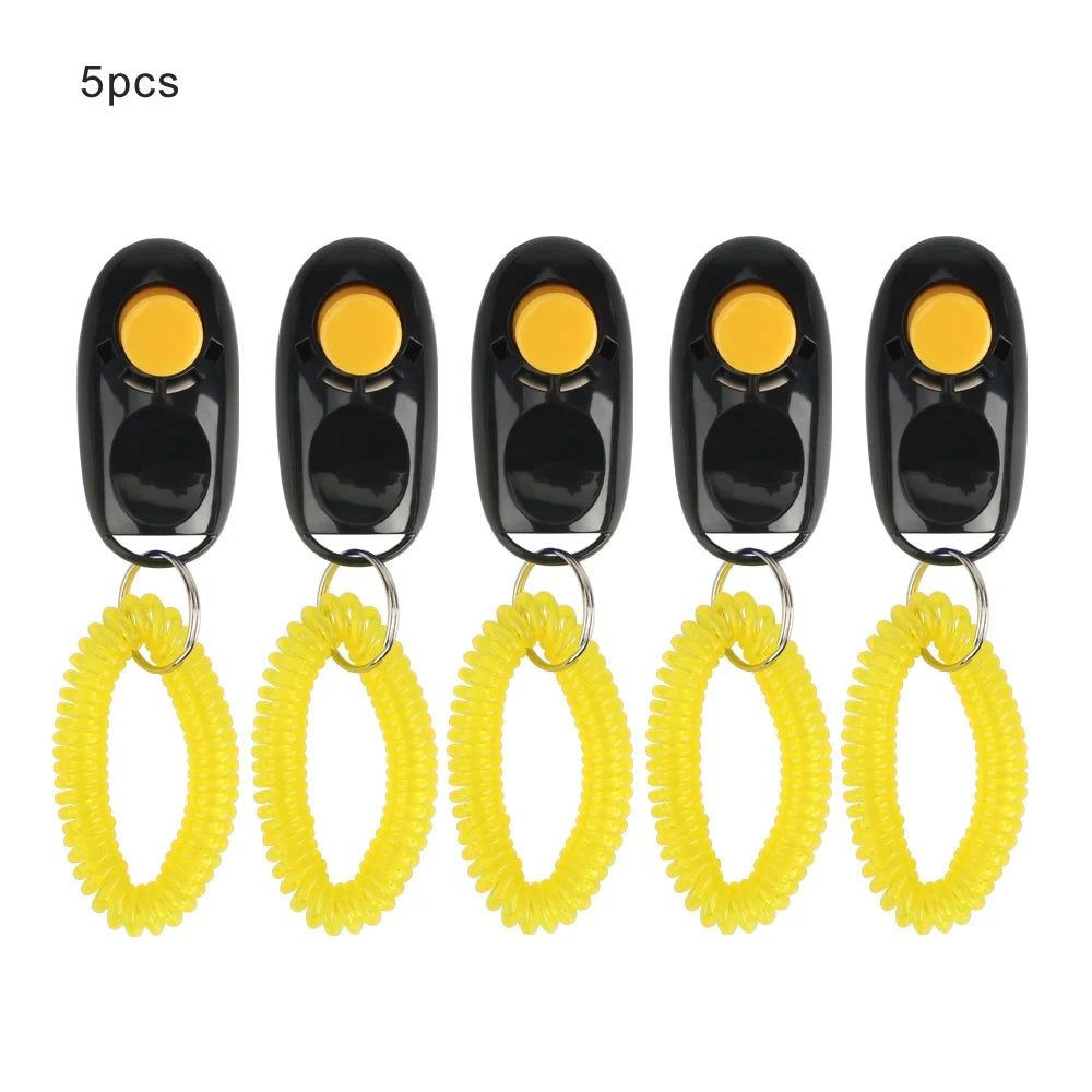 5pcs Dog Clicker Toys Pet Tranining Clicker Obedience Dog Cat Training Trainer