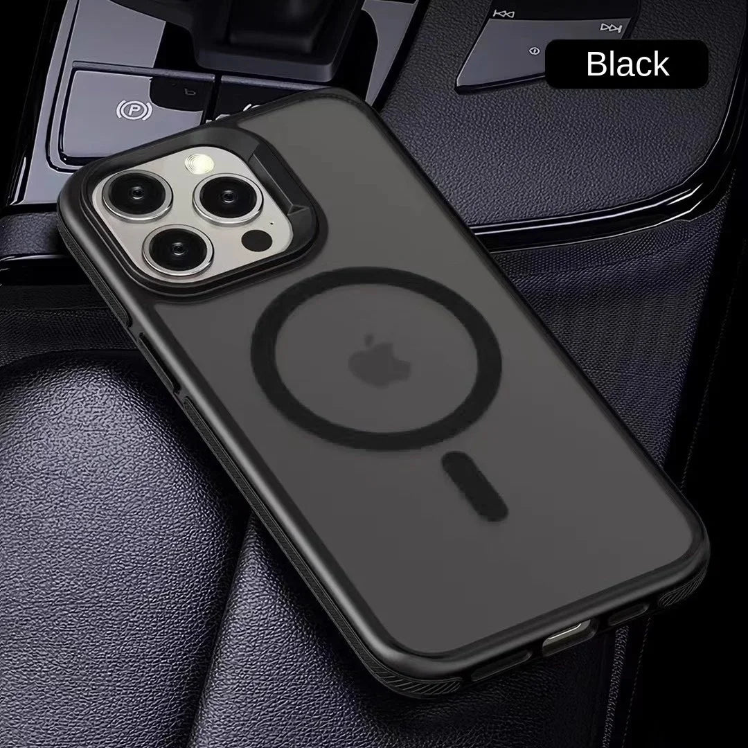Magnetic Luxury Matte Translucent Shockproof Case for iPhone 17 16 15 11 13 12 14 Pro Max Plus for Magsafe Wireless Charge Cover