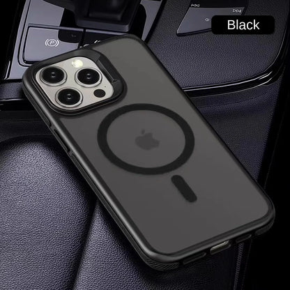 Magnetic Luxury Matte Translucent Shockproof Case for iPhone 17 16 15 11 13 12 14 Pro Max Plus for Magsafe Wireless Charge Cover