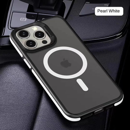 Magnetic Luxury Matte Translucent Shockproof Case for iPhone 17 16 15 11 13 12 14 Pro Max Plus for Magsafe Wireless Charge Cover