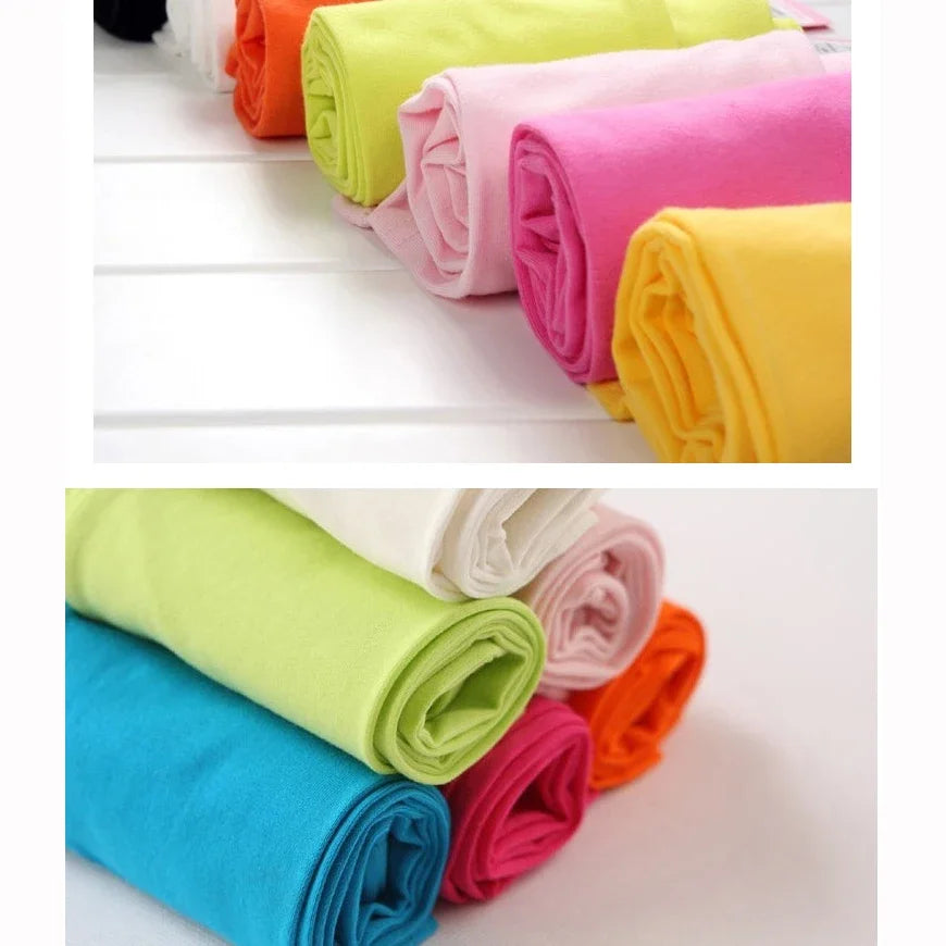 Hot Solid Modal Cotton Girls Leggings Summer Kids Clothes Calf Length Pants Candy Color Children Cropped Legging for Girl 2-8 Y
