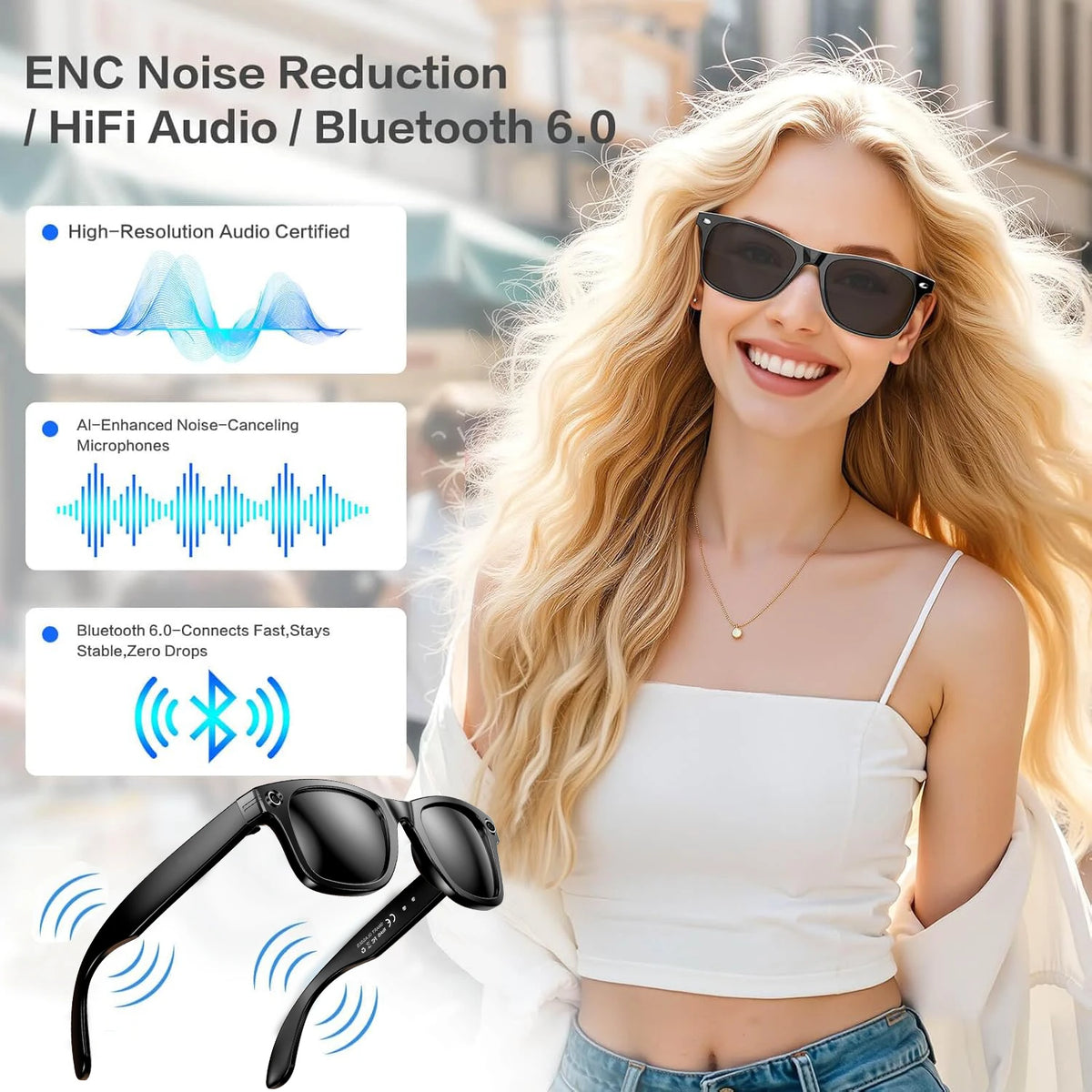 New 800W Camera AI Glasses Men Color-Changing Smart Translation Glasses Photo Video Recording Waterproof Call Smart Sunglasses
