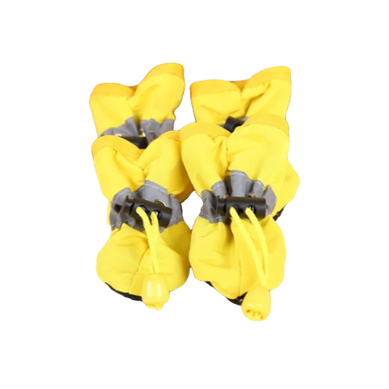 4pcs/Set Waterproof Pet Dog Shoes  Anti-Slip Rain Boots Footwear for Small Cats Dogs Puppy Dog Pet Booties Pet Paw Accessories