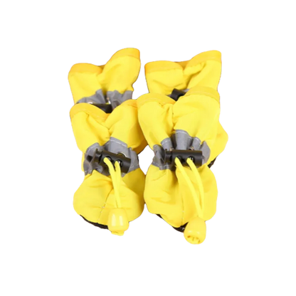 4pcs/Set Waterproof Pet Dog Shoes  Anti-Slip Rain Boots Footwear for Small Cats Dogs Puppy Dog Pet Booties Pet Paw Accessories