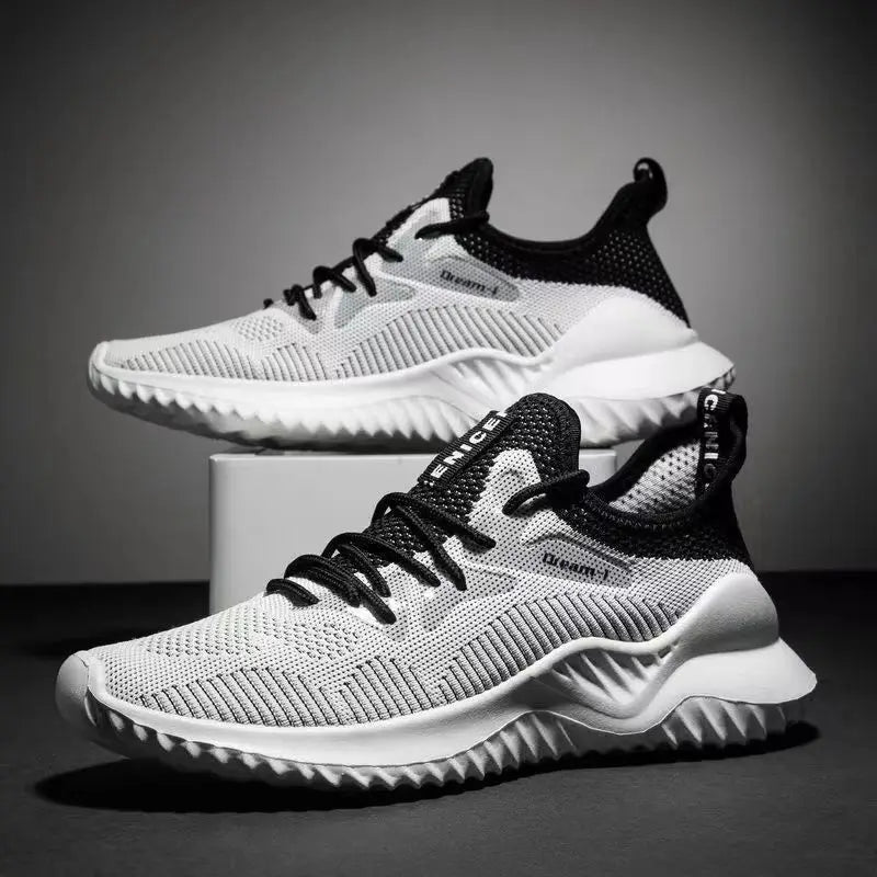 New Fashion Men's Shoes Portable Breathable Running Shoes Large Size Sports Shoes Comfortable Walking Jogging Casual Shoes