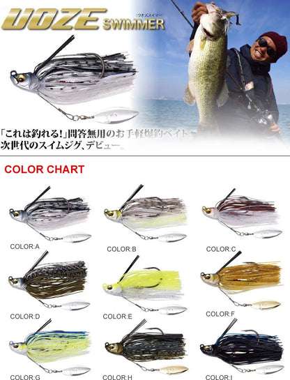 13.5G Spinner Bait Bass Jig Chatter Bait Fishing Lure Chatterbait Fishing Kit Wobblers for Bass Fishing Tackle Fishing Spoon