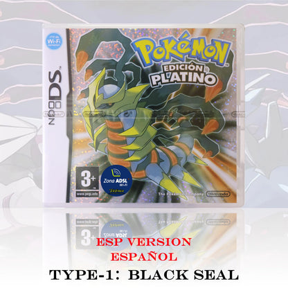 Spanish ESP Version Pokémon Edicion Platino DS Video Game Card New Sealed Package With Box and Manuals for DS 2DS 3DS Console