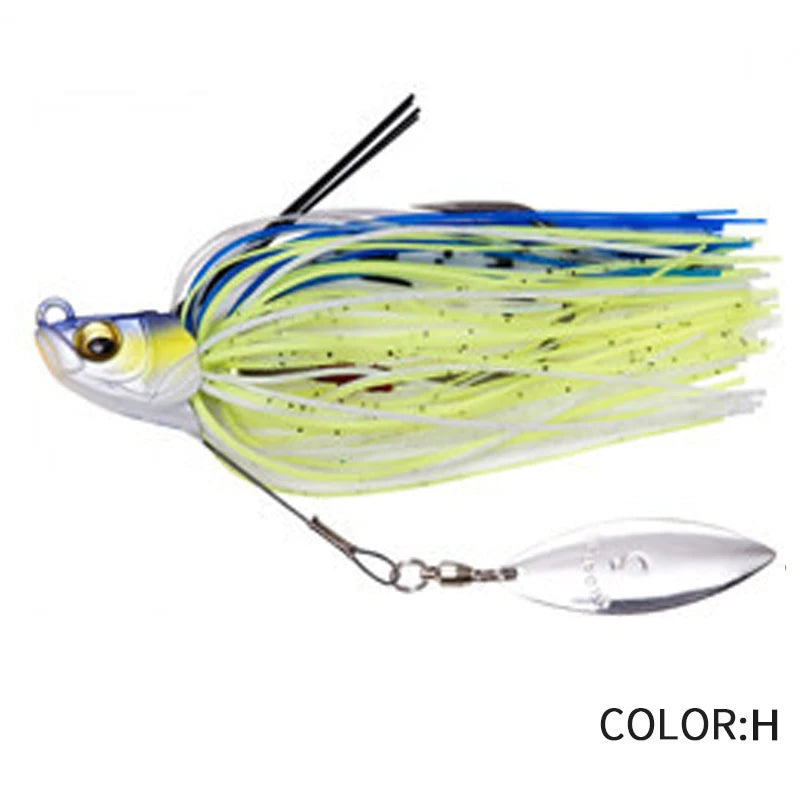 13.5G Spinner Bait Bass Jig Chatter Bait Fishing Lure Chatterbait Fishing Kit Wobblers for Bass Fishing Tackle Fishing Spoon
