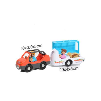 Wooden Track Electric Locomotive Train Magnetic Car Toy for All Brand Wooden Train Track Railway Toys for Kids Educational Toys