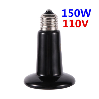 Pet Reptile Far Infrared Ceramic Heating Lamp 110v/220v Heat Emitter Light Bulb 25W 50W 75W 100W 150W 200W Animal Hatch Heating