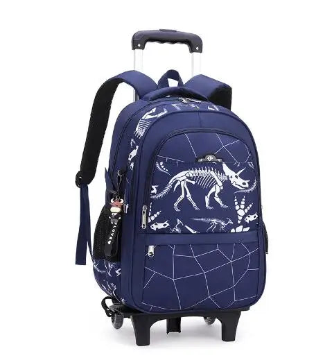 Kids School Rolling Backpack for Boys School Satchel With Wheels Trolley Luggage Bag School Trolley Bags School Wheeled Backpack