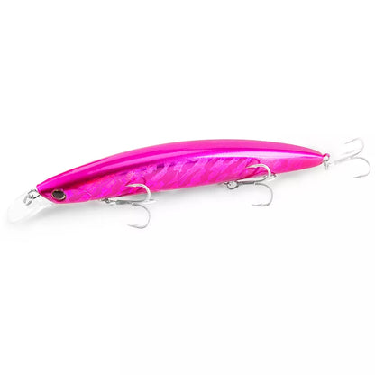 130F Ultra Long Casting Floating Wobbler Minnow Hard Bait 130mm 23g Flounder Sea Bass Saltwater Sea Fishing Lure Depth 0.8-1.5m