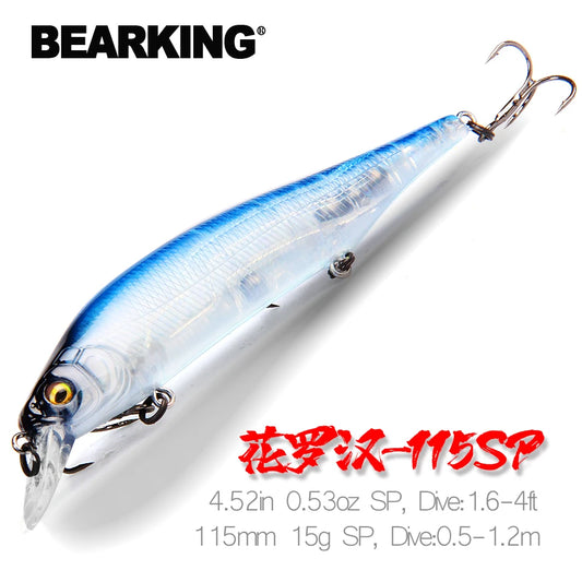 BEARKING Hot Sales SP Wobblers 115mm 15g Fishing Lures Crankbait Hard Artificial Bait for Fishing Tackle