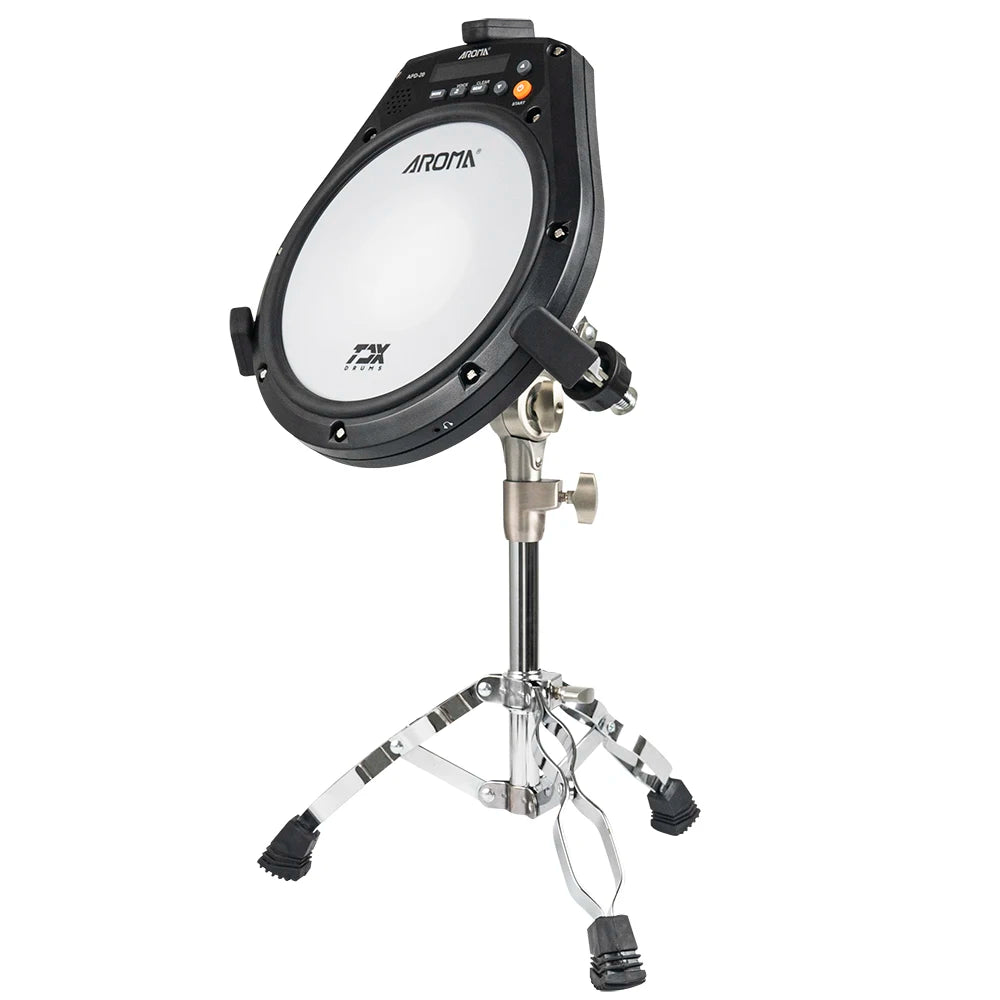 AROMA APD-20 Electronic Mute Drum Beating Board Electronic Drum Pad Built-In Battery Metronome Training Percussion Music Parts