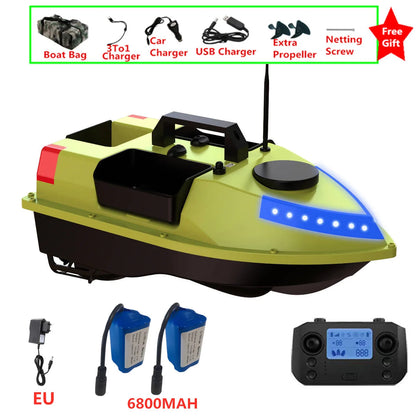 99 GPS Fishing Location RC Fishing Boat 2.4G 600M 3 Hopper Smart Speed Cruise Remote Control GPS Navigation Boat RC Nesting Boat